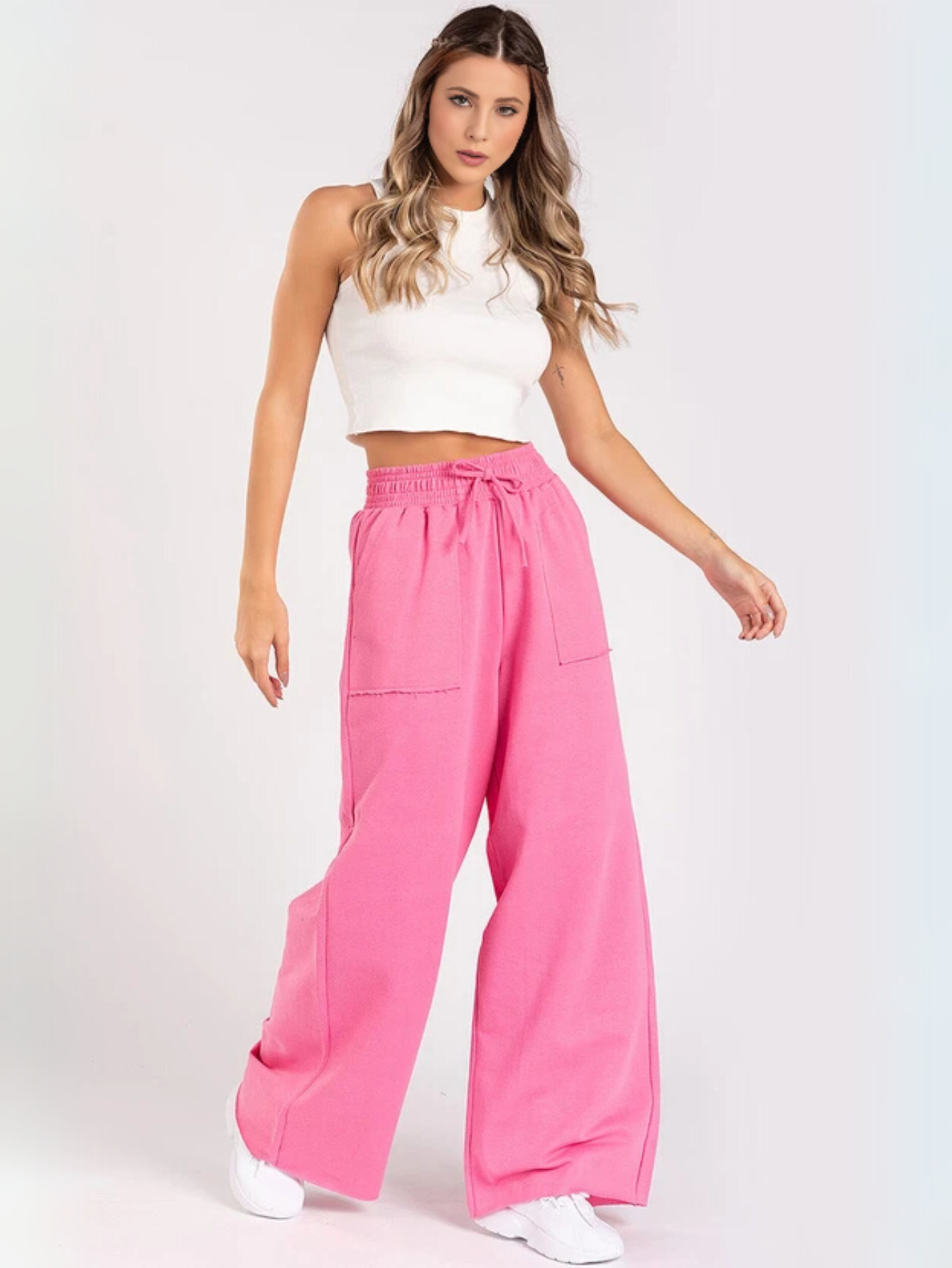 Calça Pantalona Moletinho