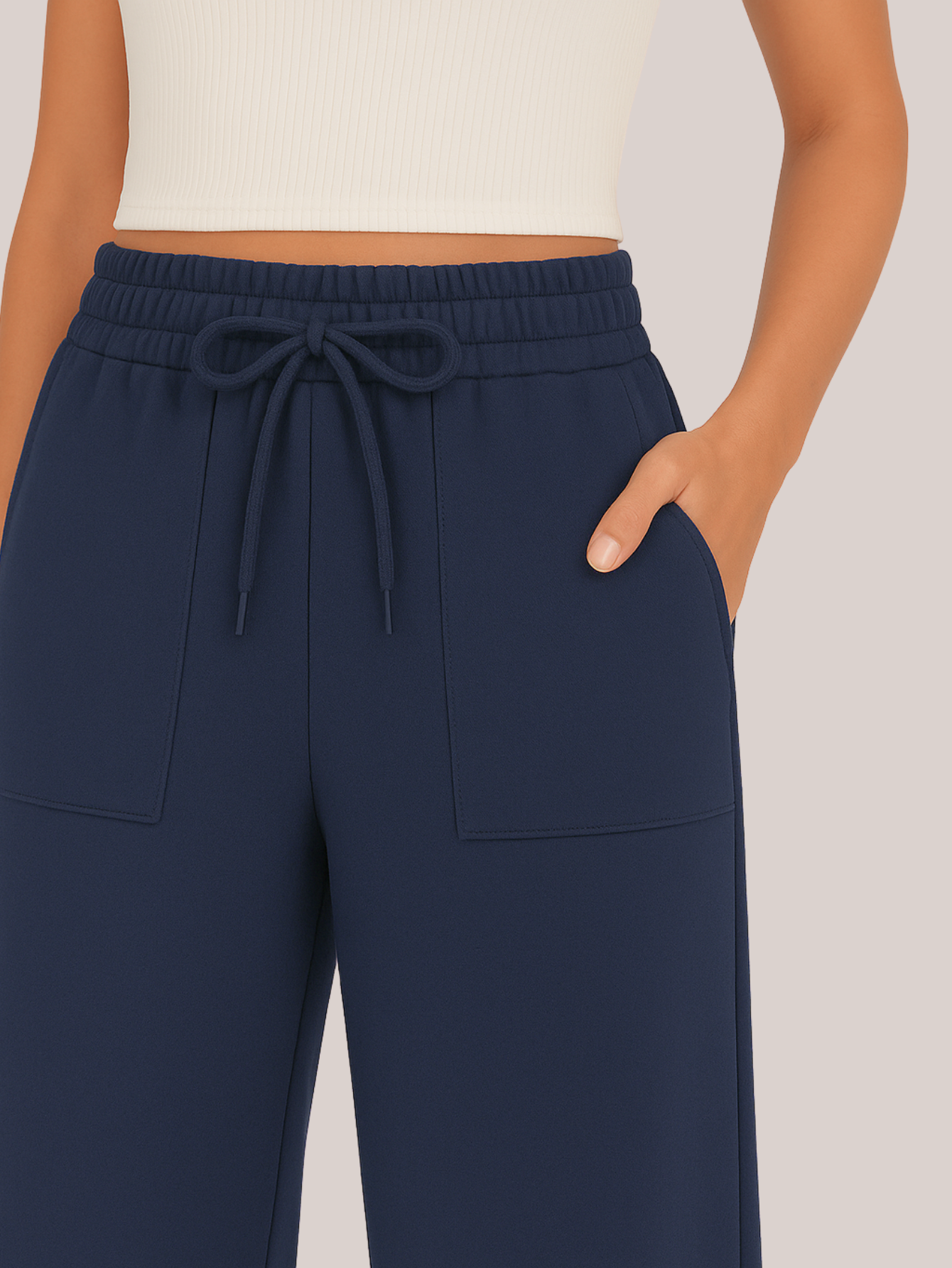 Calça Pantalona Moletinho
