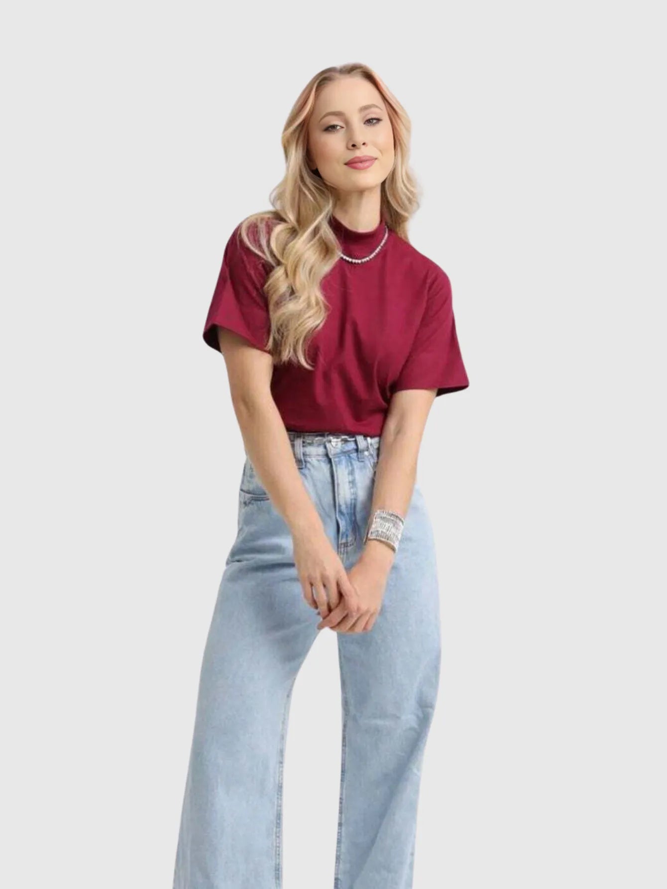 Camiseta Gola Alta