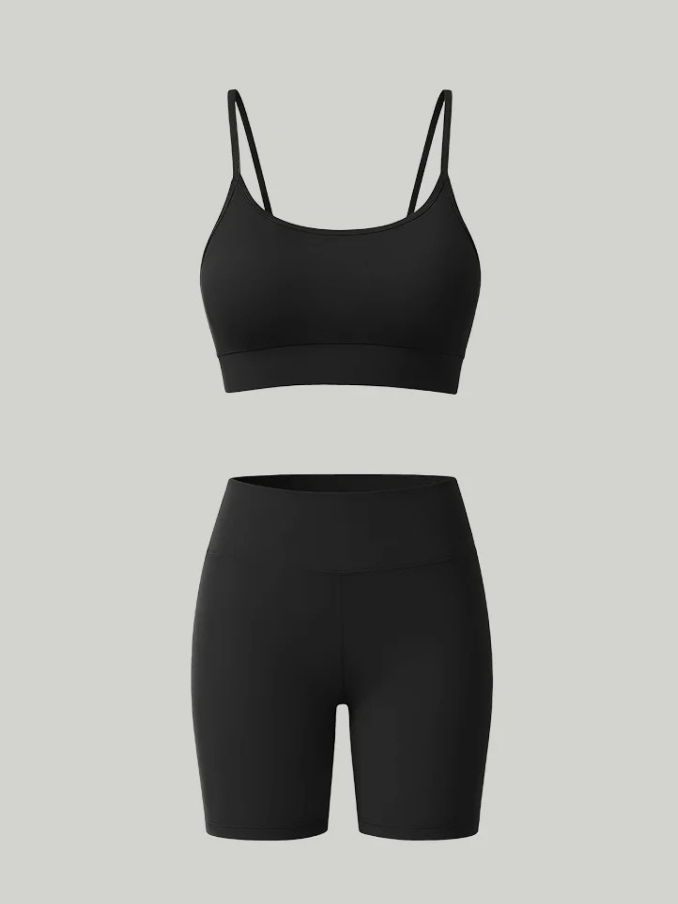 Conjunto Shorts e Top Fitness Poliamida
