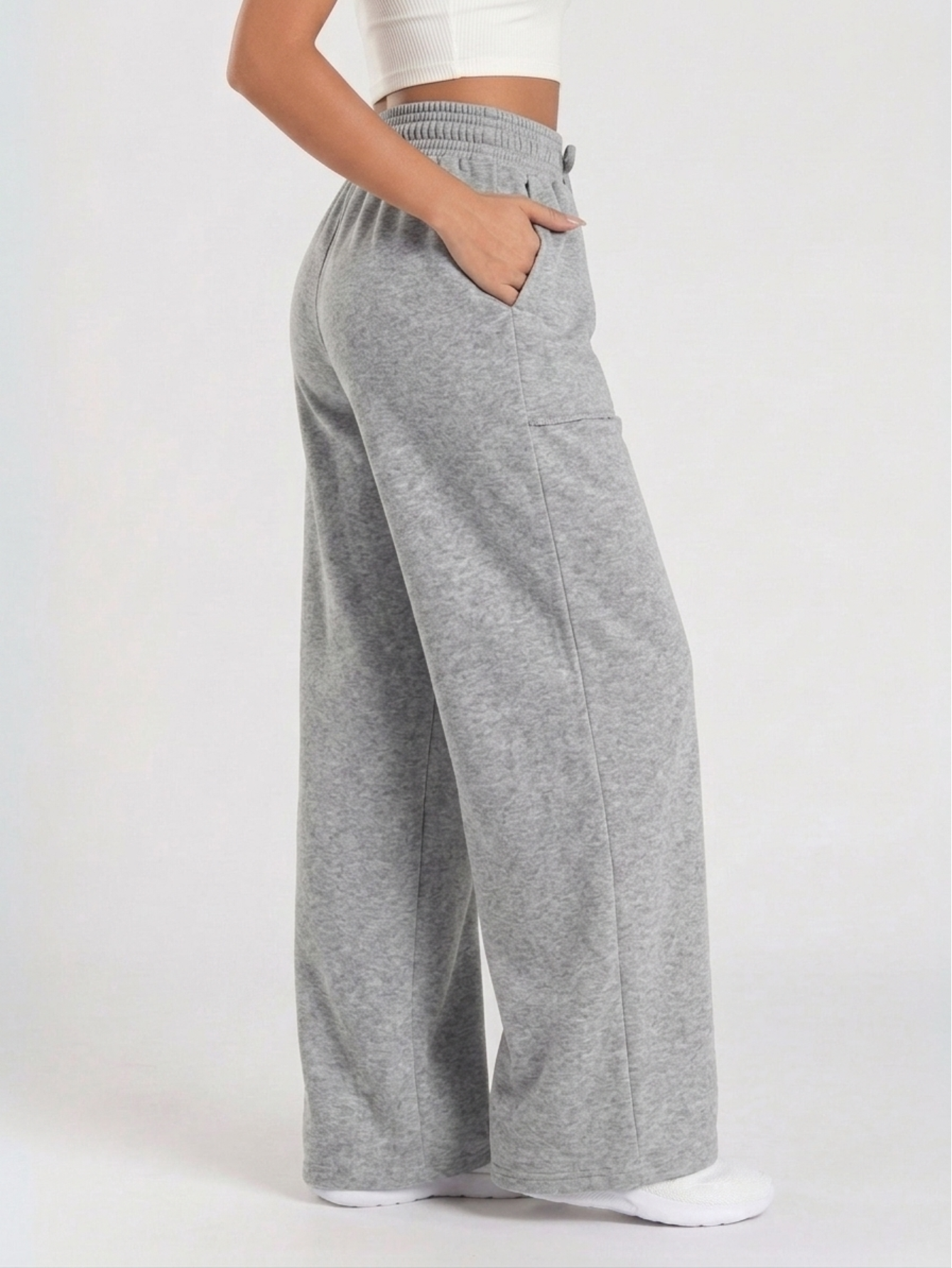 Calça Pantalona Moletinho