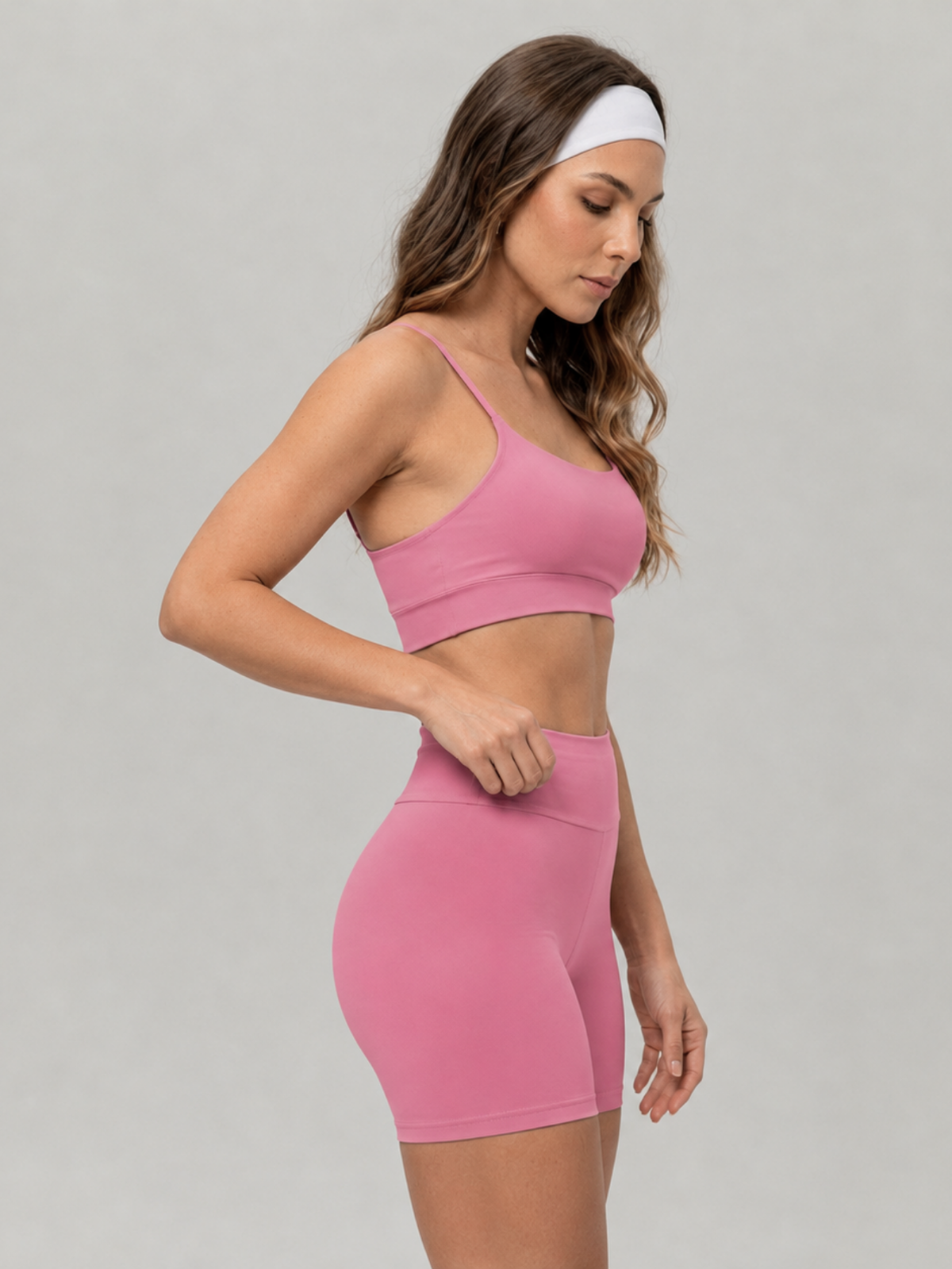 Conjunto Shorts e Top Fitness Poliamida