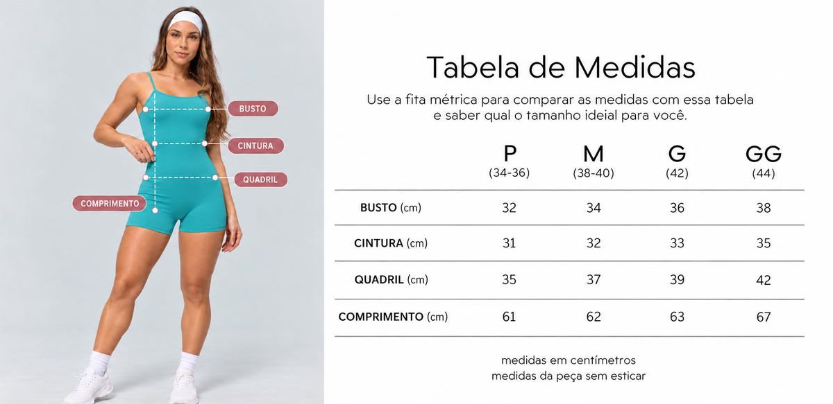 Tabela de medidas